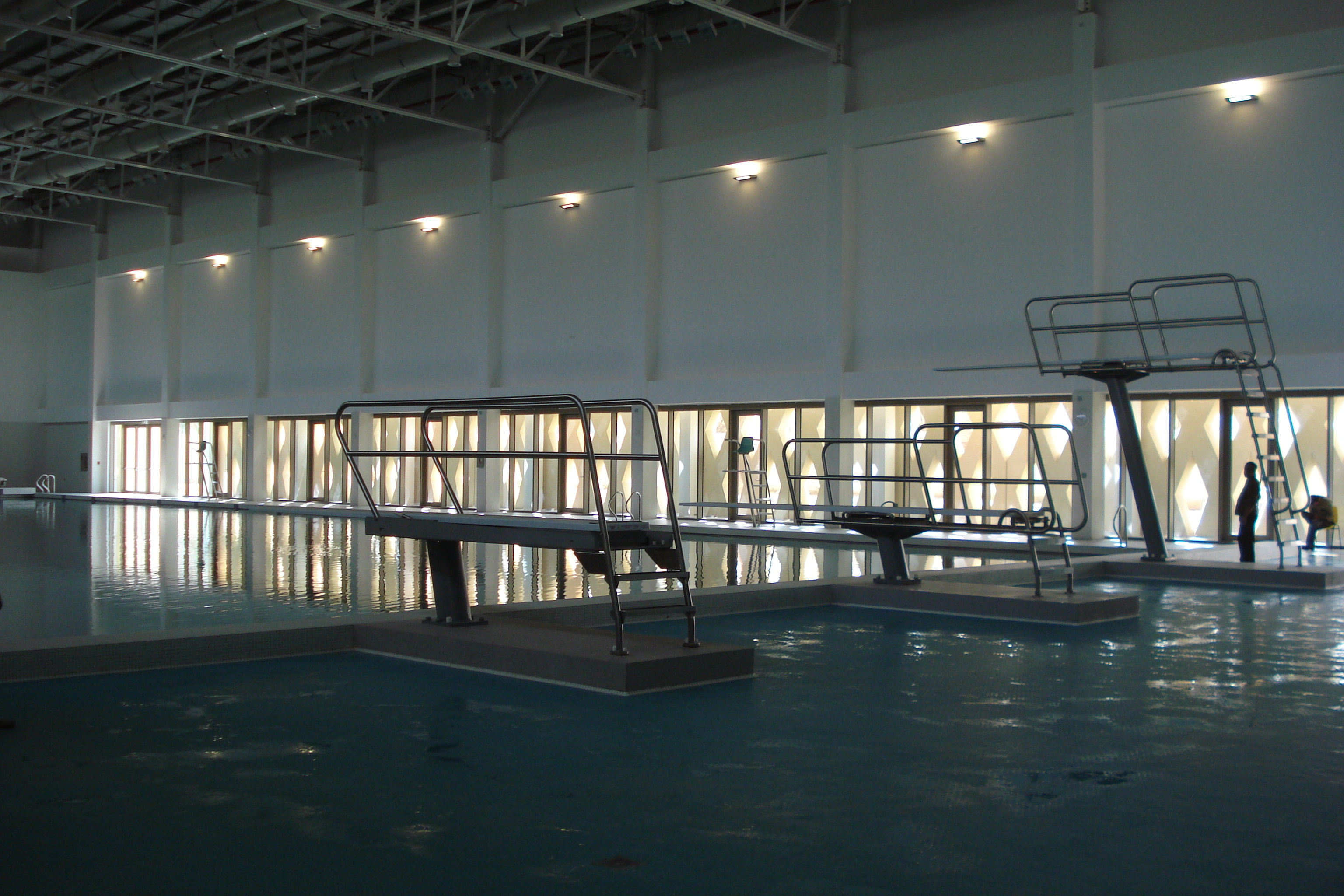 PNU B611 interior corridor with timber wall panels