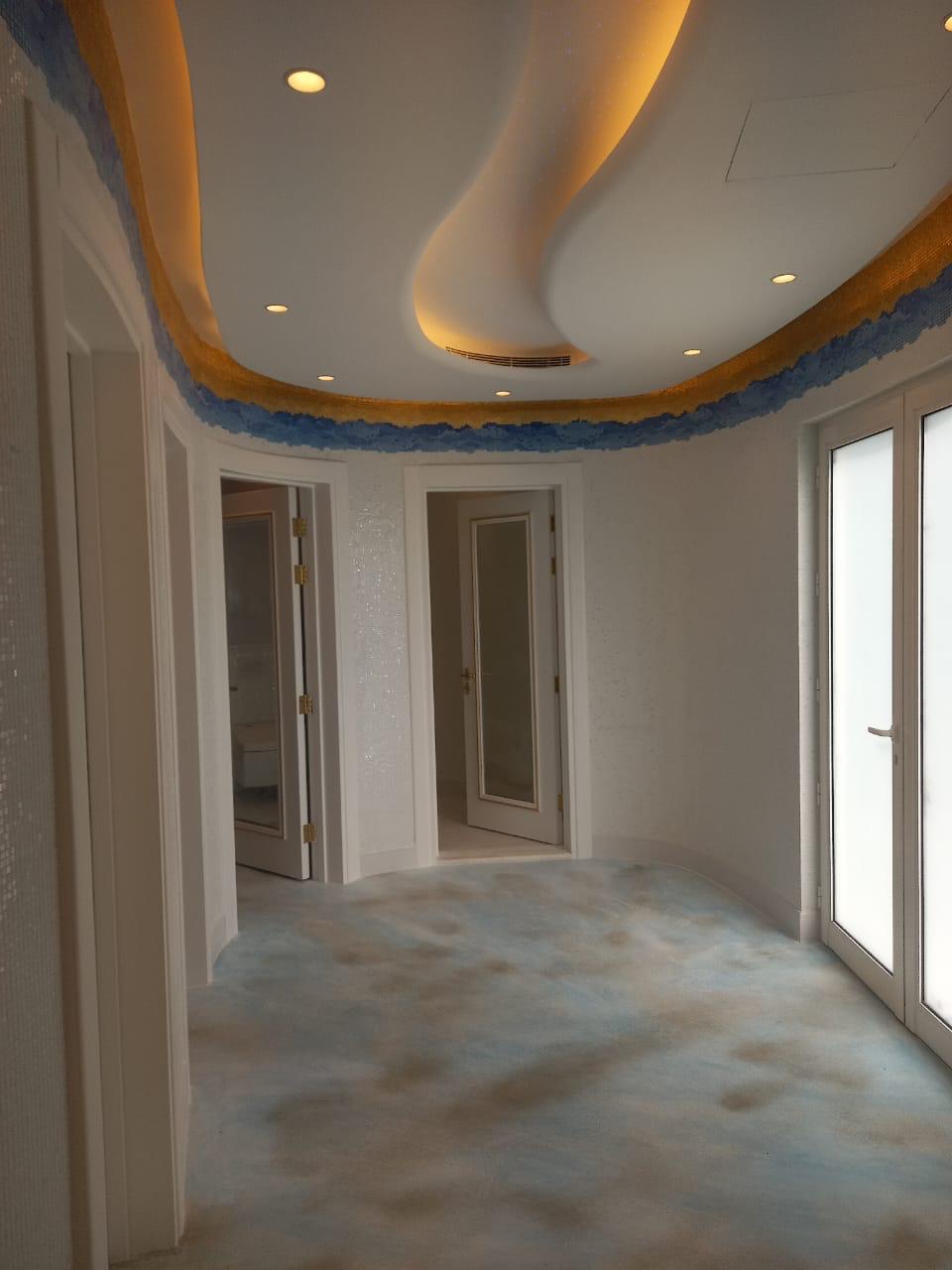 Poolside bathroom royal fit-out, private palace Riyadh — photo 22