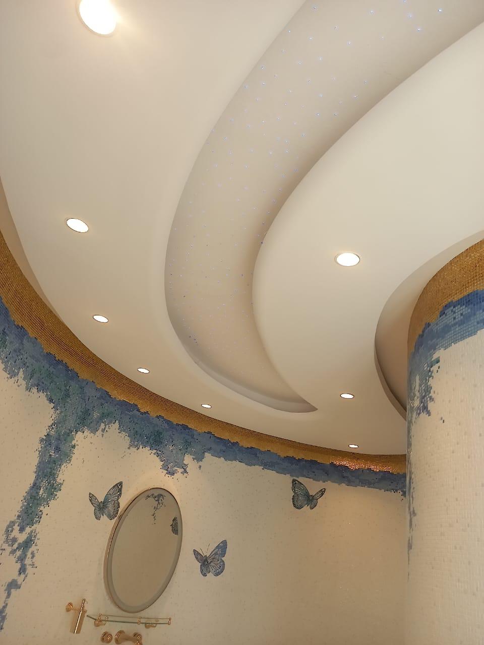 Poolside bathroom royal fit-out, private palace Riyadh — photo 23