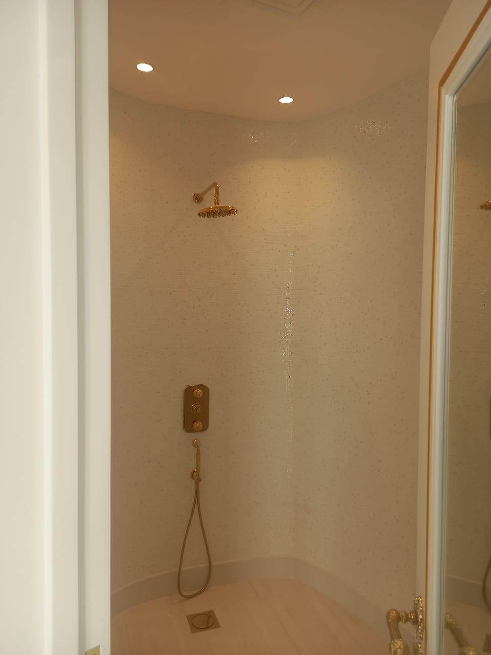 Poolside bathroom royal fit-out, private palace Riyadh — photo 26