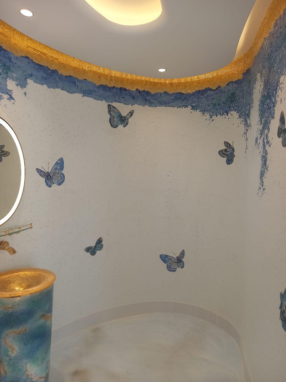 Poolside bathroom royal fit-out, private palace Riyadh — photo 27